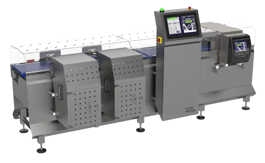 Raptor Combination System with Two Reject Bins and Touch Display