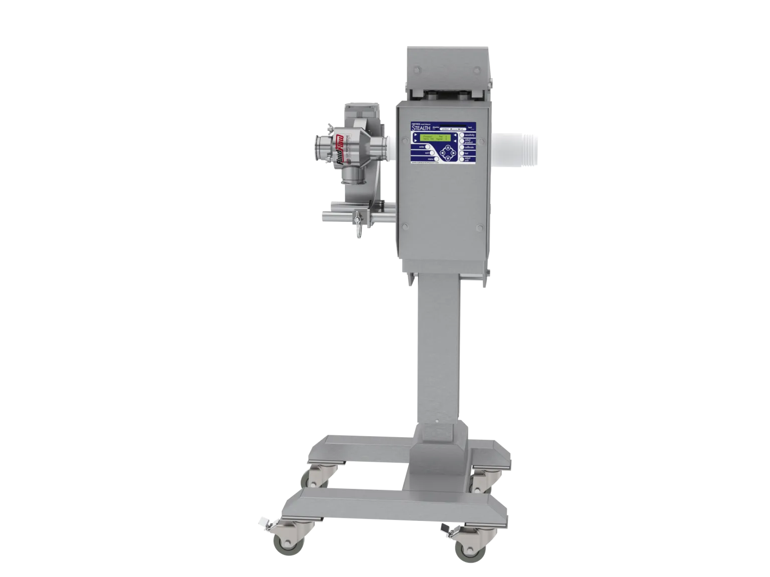 Stealth Meat Pump Metal Detector with wheels and control panel